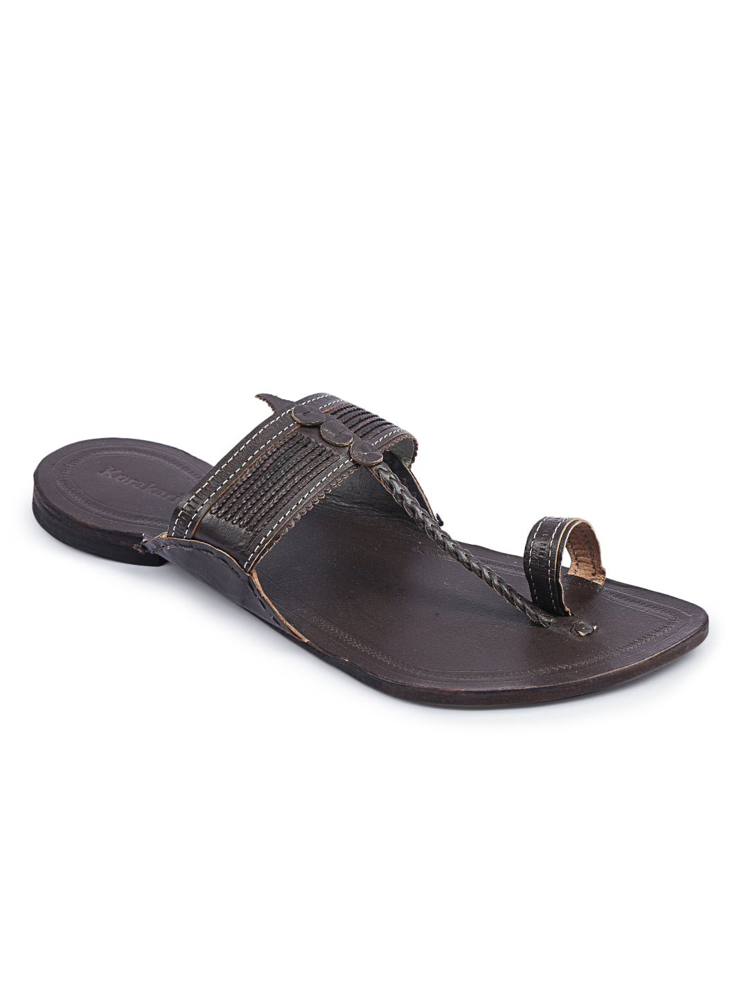 Buy Sana Rose Gold Kolhapuri Chappal Online in India - BeKarmic.com