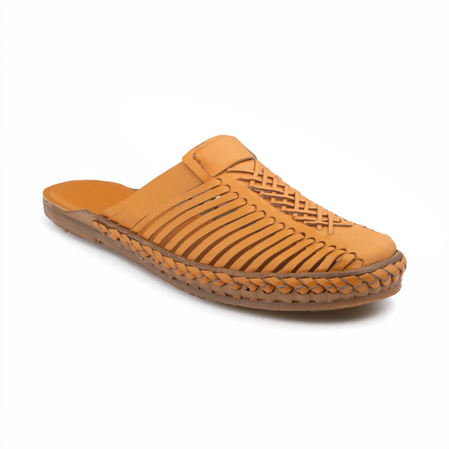 CSK Yellow Kolhapuri Shoes Bantu for Men