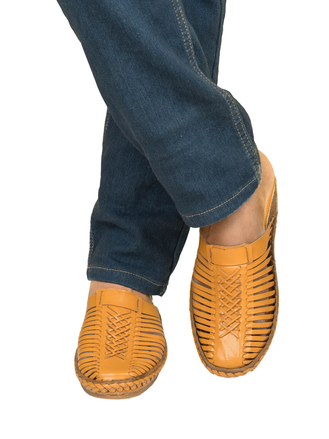 CSK Yellow - Kolhapuri Shoes (Bantu) for Men