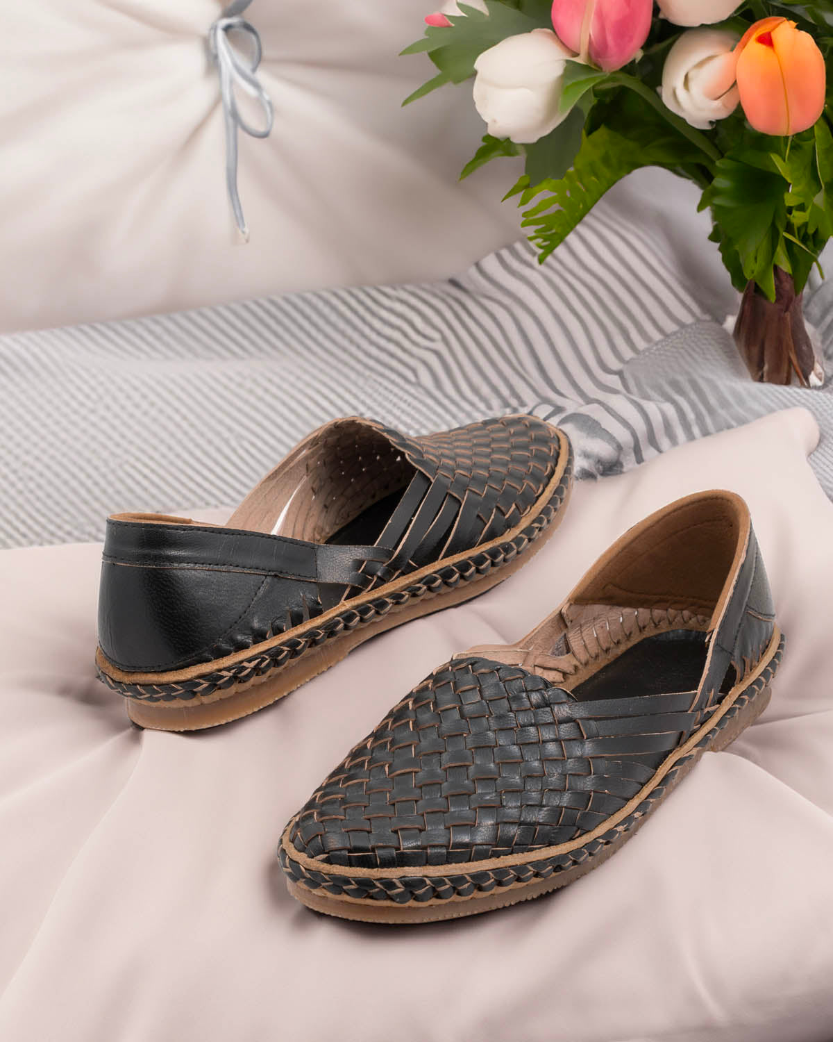 Ebony -  Kolhapuri Shoes (Bantu) for Women