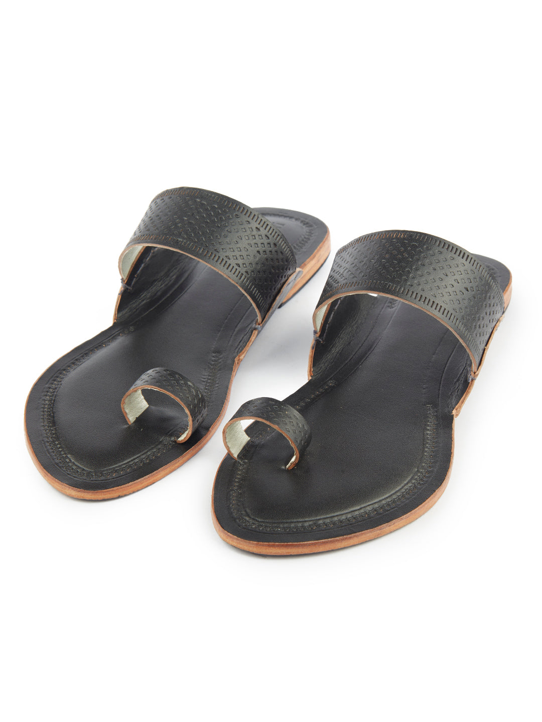 Black kolhapuri chappal ladies hot sale