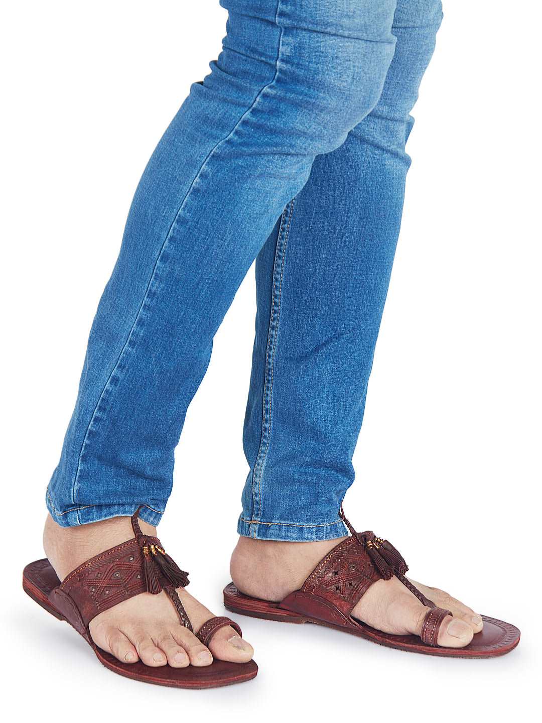 Buy Men Brown Casual Chappals Online | SKU: 16-155-12-40-Metro Shoes