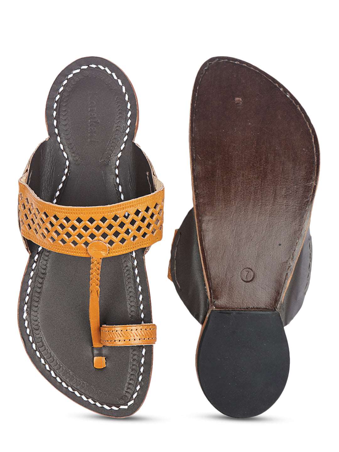 Contemporary Brown - Men Kolhapuri Chappal