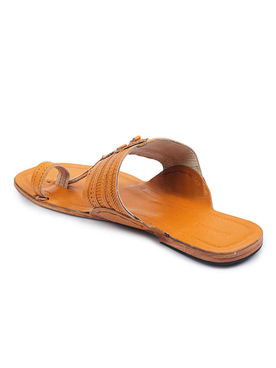 Yellow kolhapuri online chappal