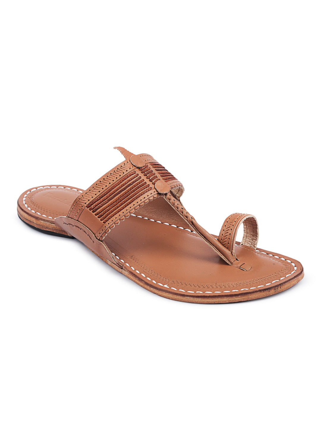 Buy Red Gogo Pure Leather Kolhapuri Sandals For Men by IraSoles Online at  Aza Fashions.