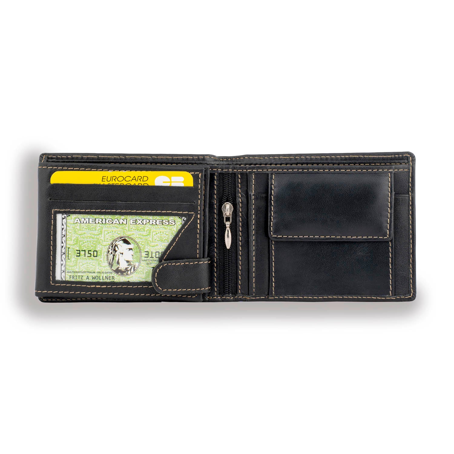 Luxurious Genuine Leather Black Wallet