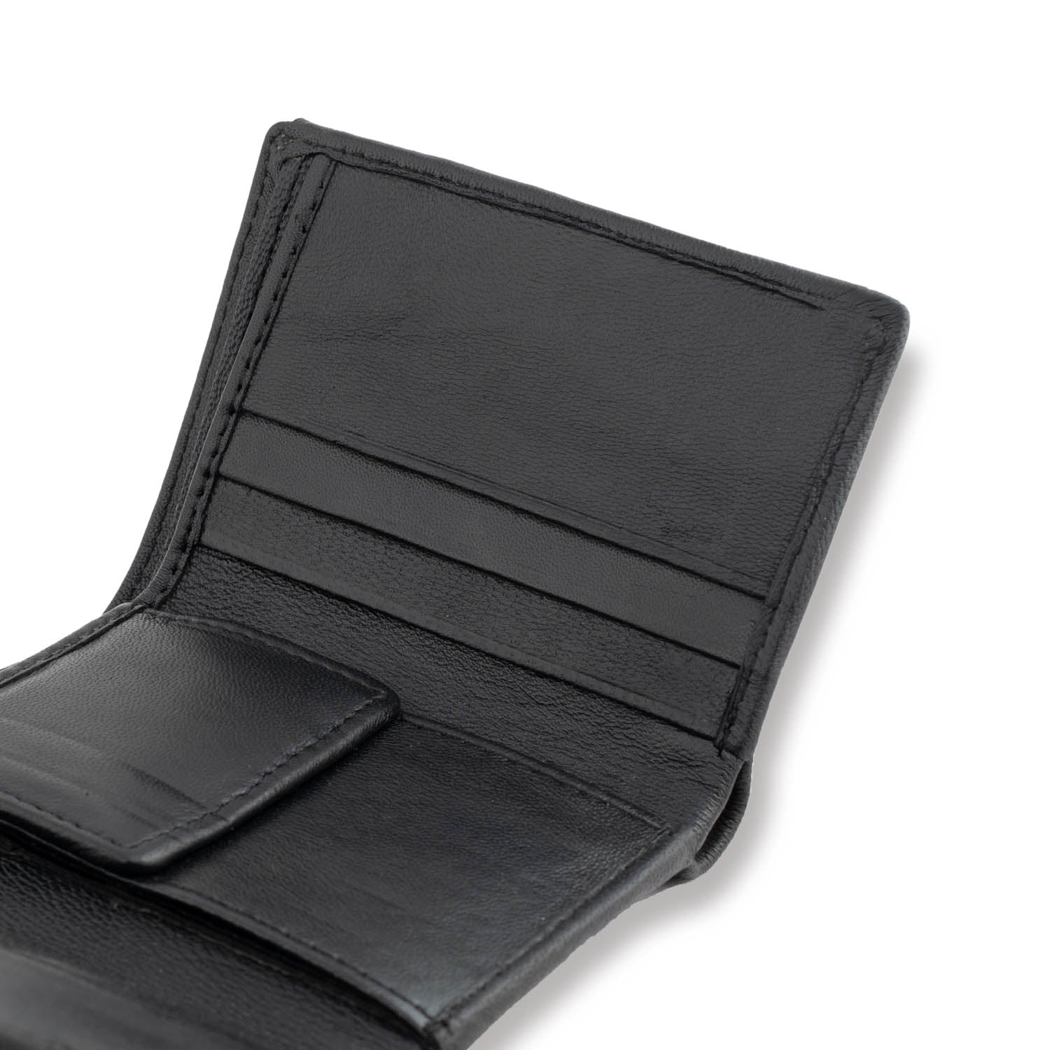 Stylish Handmade Pure Leather Black Wallet